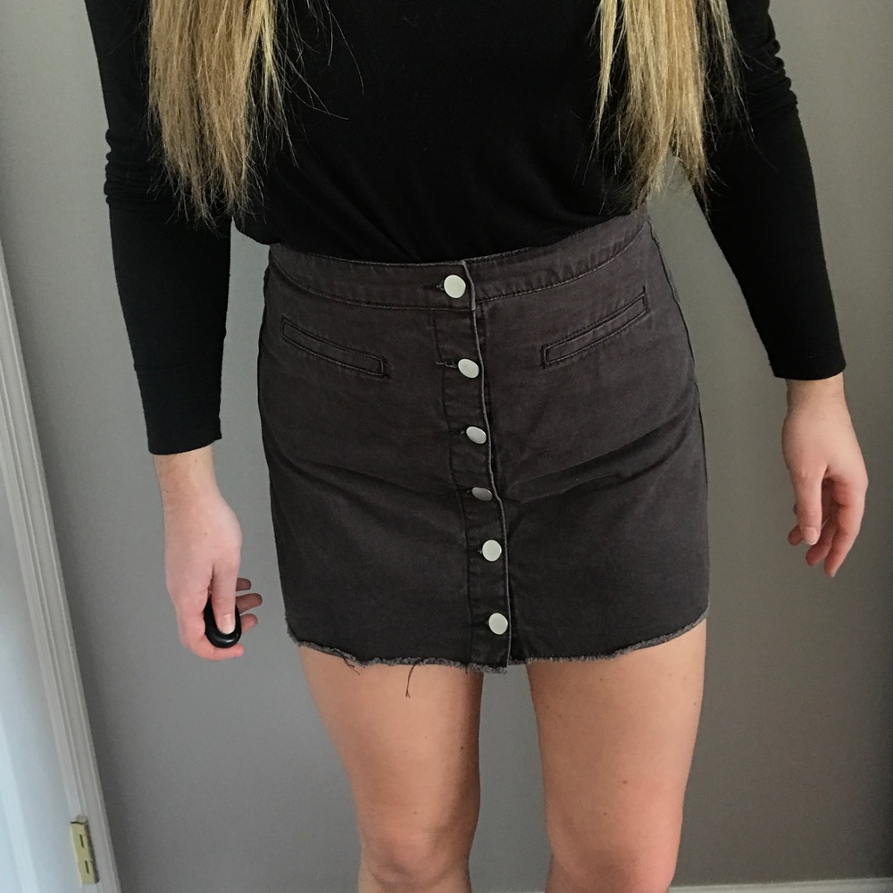 Forever 21 Black Denim Skirt